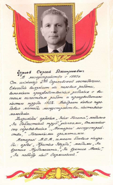 Гурьев Сергей Дмитриевич: информация о Ветеране